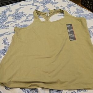 ❤️10/$40 Women's Olive Green Athletic Work Out Muscle Jogging Tank Top New